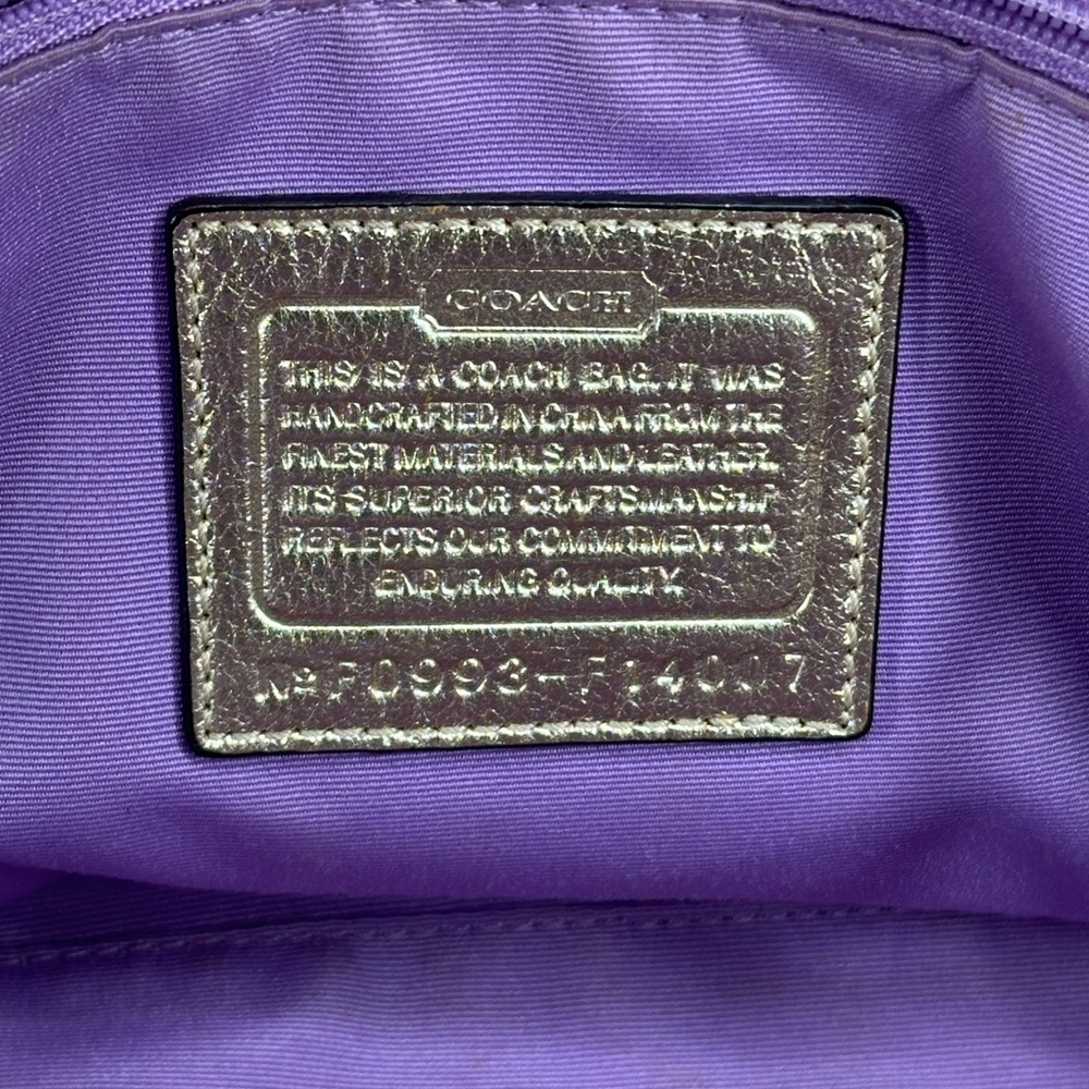 Coach Metallic Patchwork Shoulder Bag - image 8